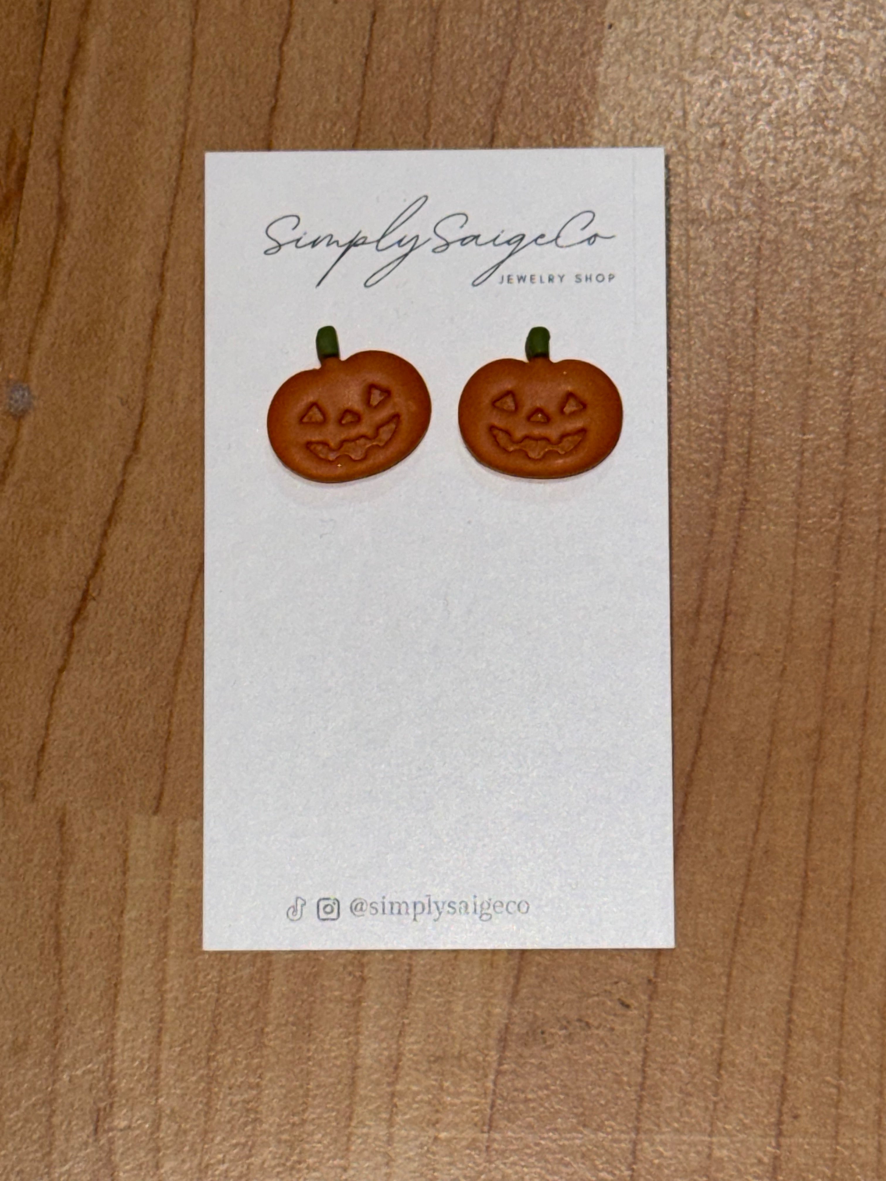 Pumpkin Earrings