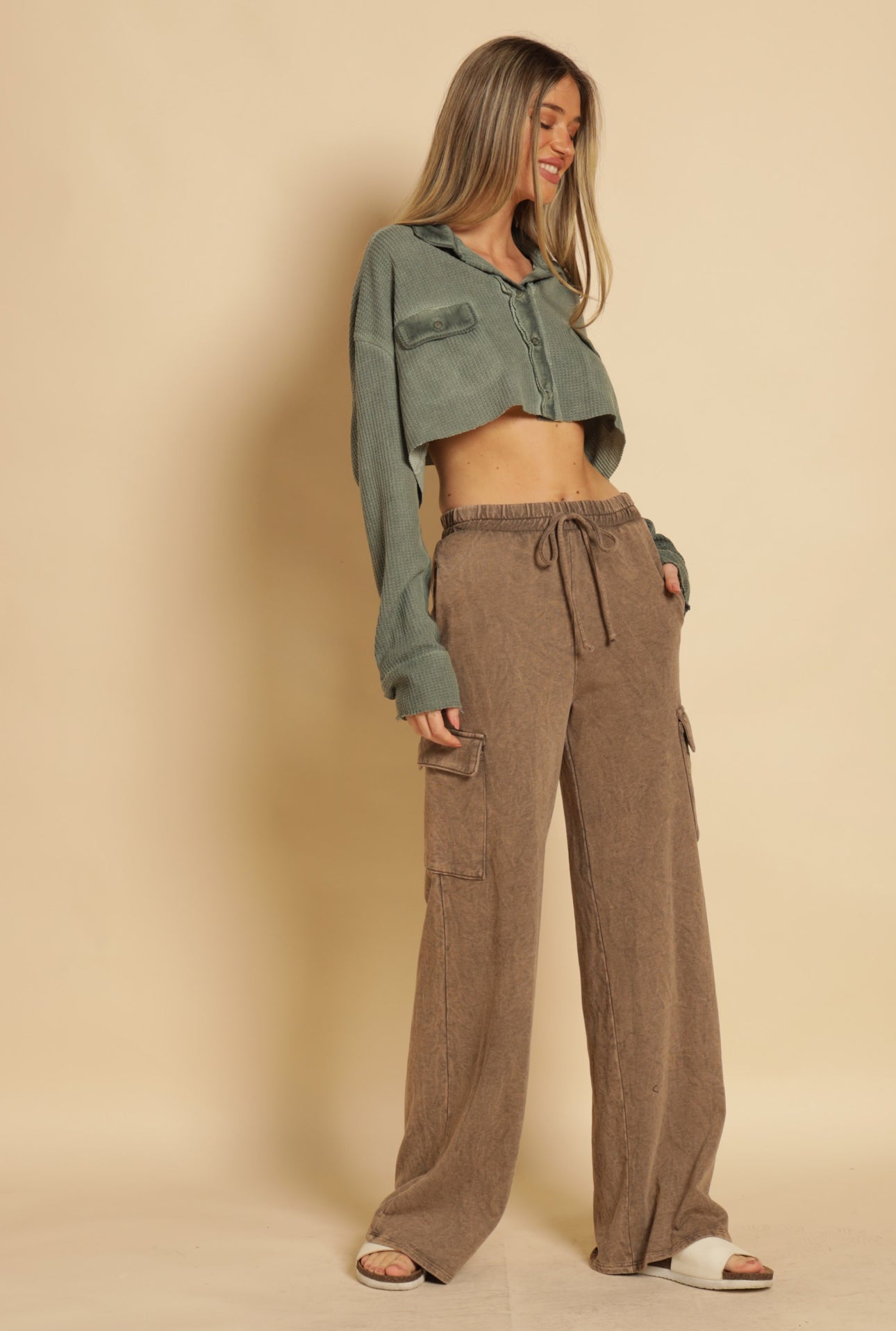 French Terry Comfy cargo pants