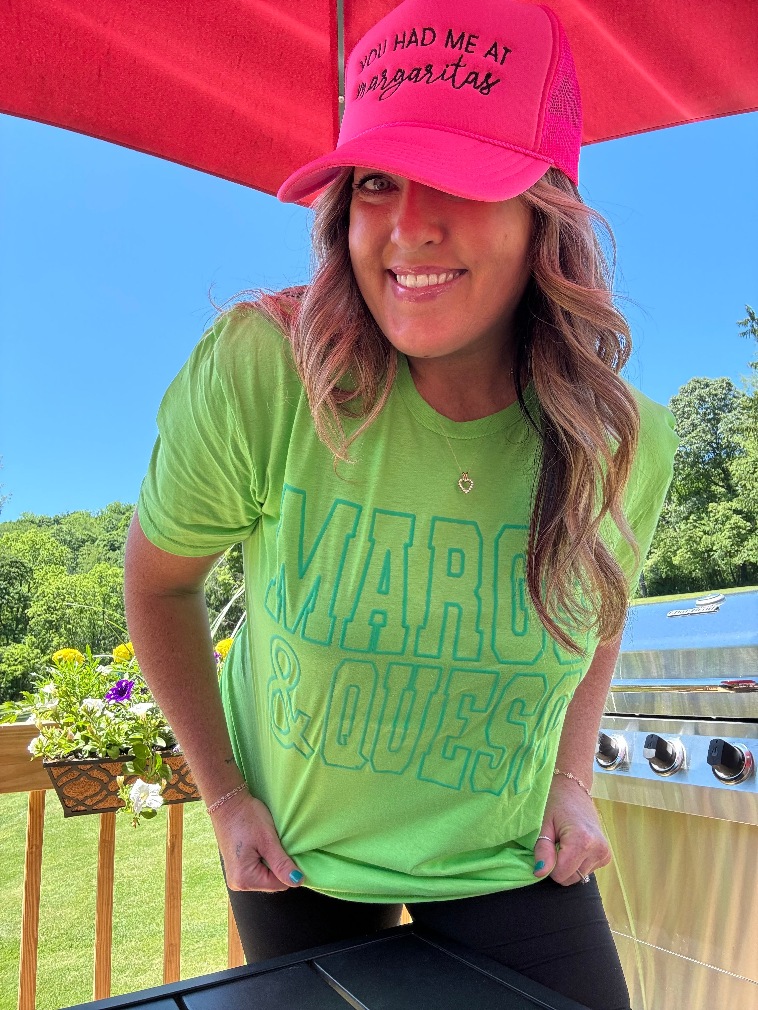 Margs & Queso GREEN PUFF Everyday Tee