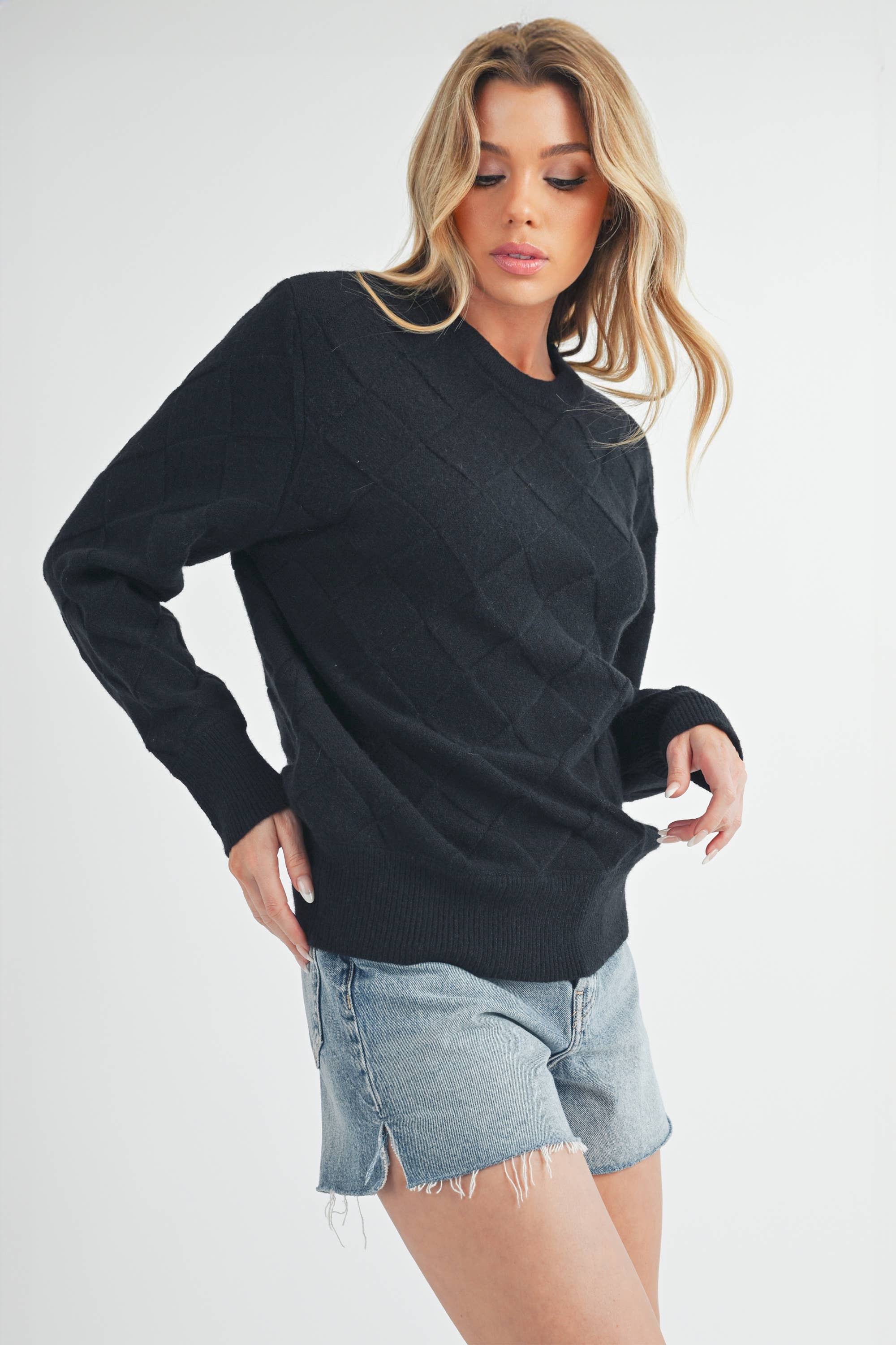 Waverly Sweater- Black or Silver