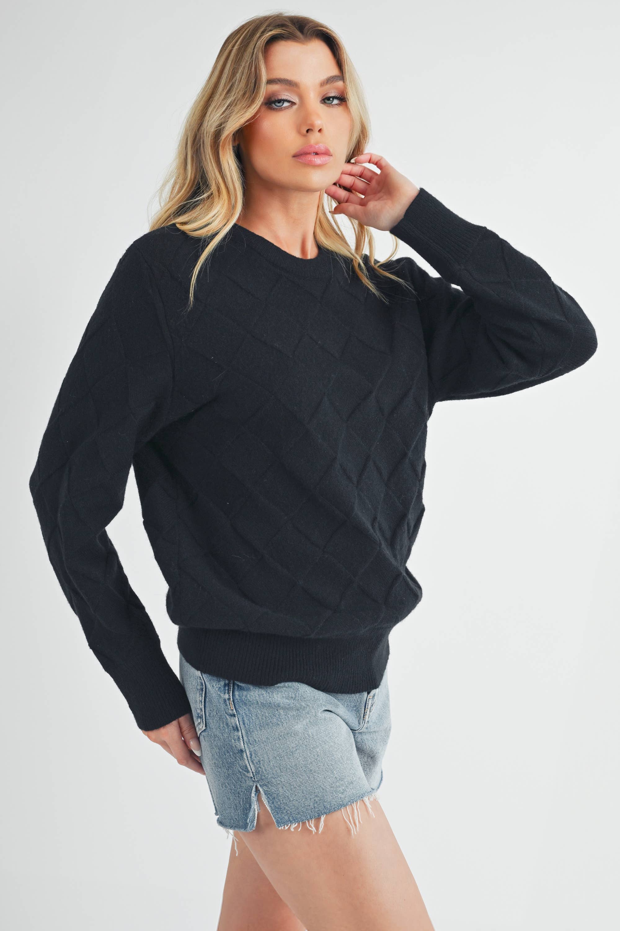 Waverly Sweater- Black or Silver