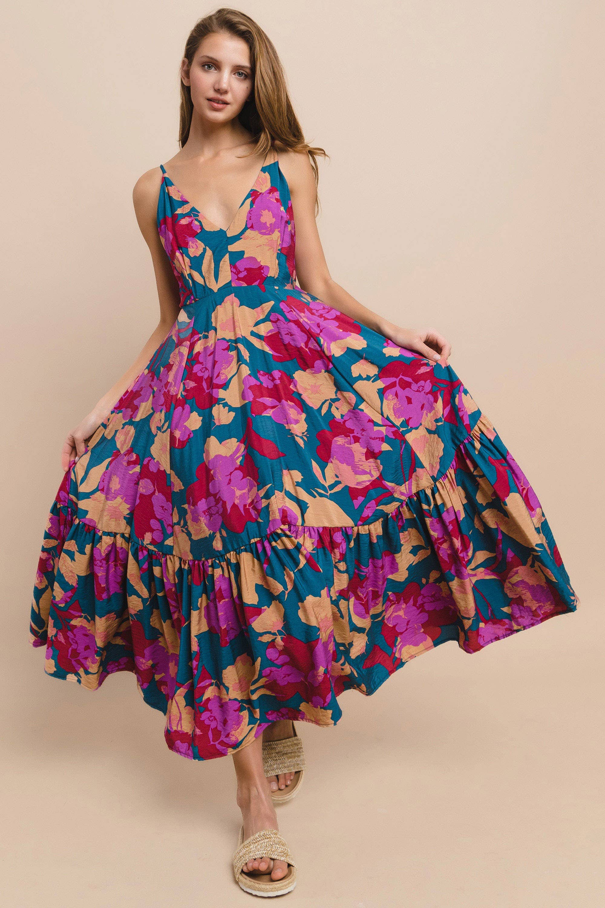 Rebecca Floral Midi Dress