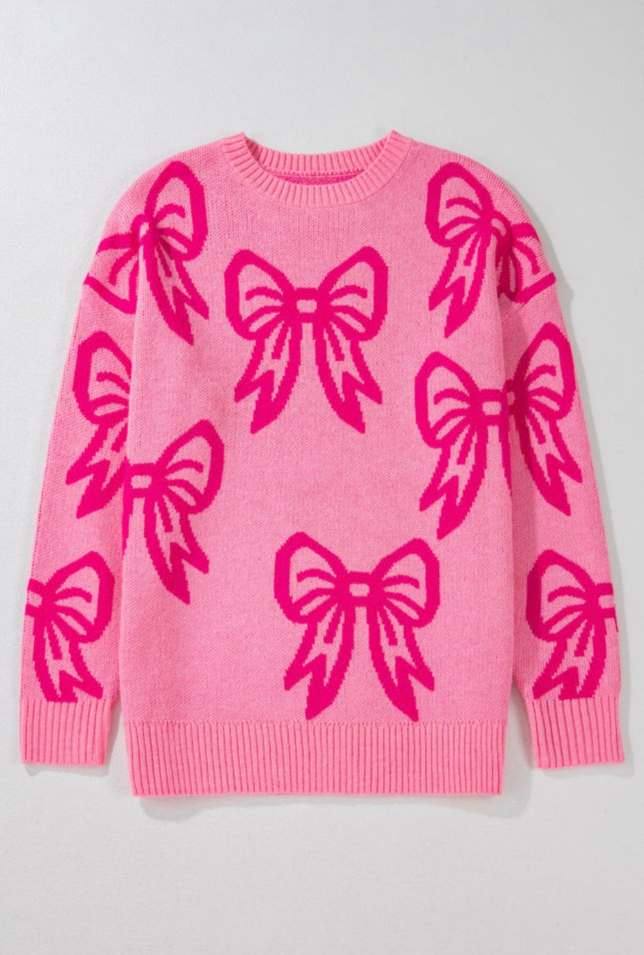 Pink Bow Sweater