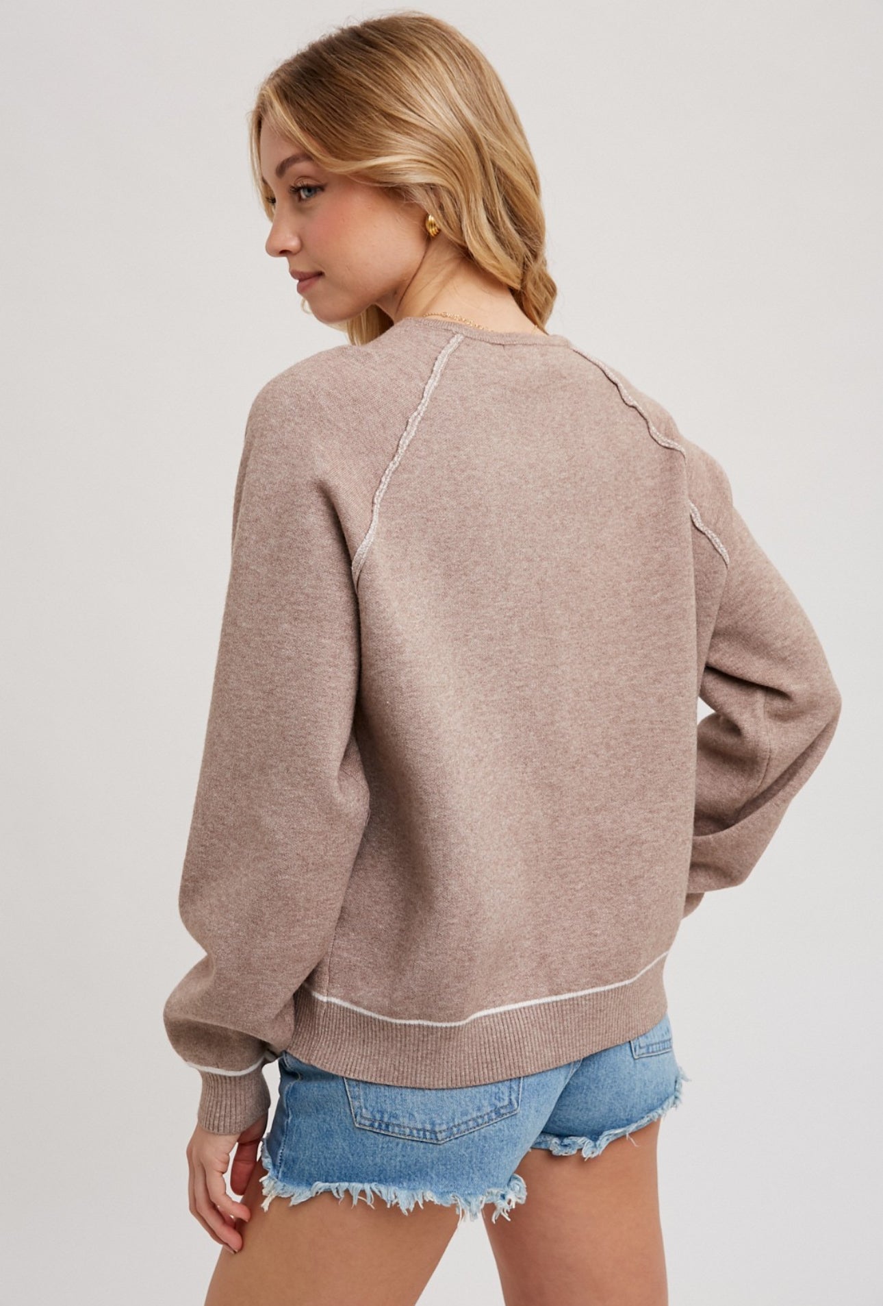 French Terry knit pullover
