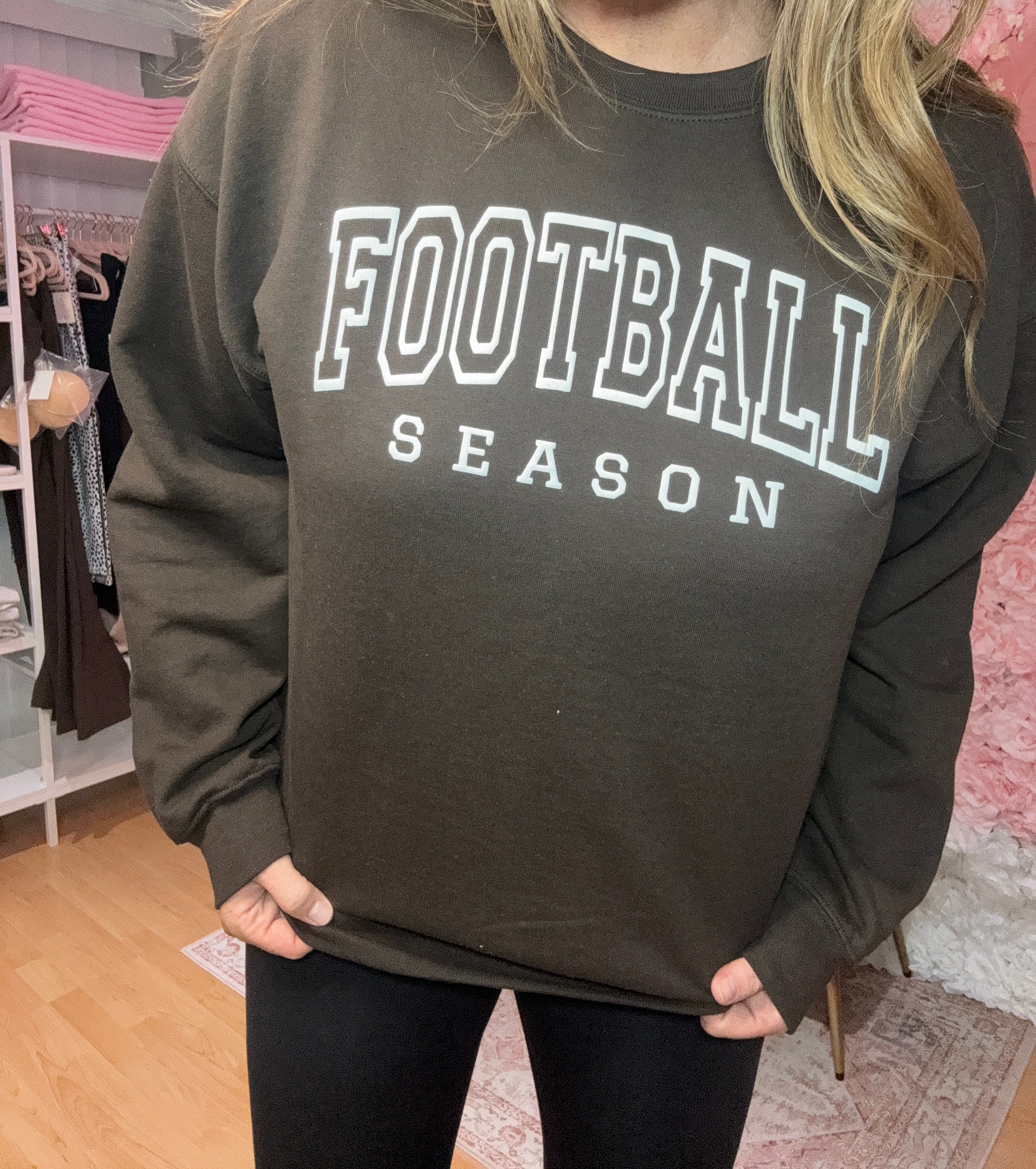 Football Season Puff Graphic Crewneck