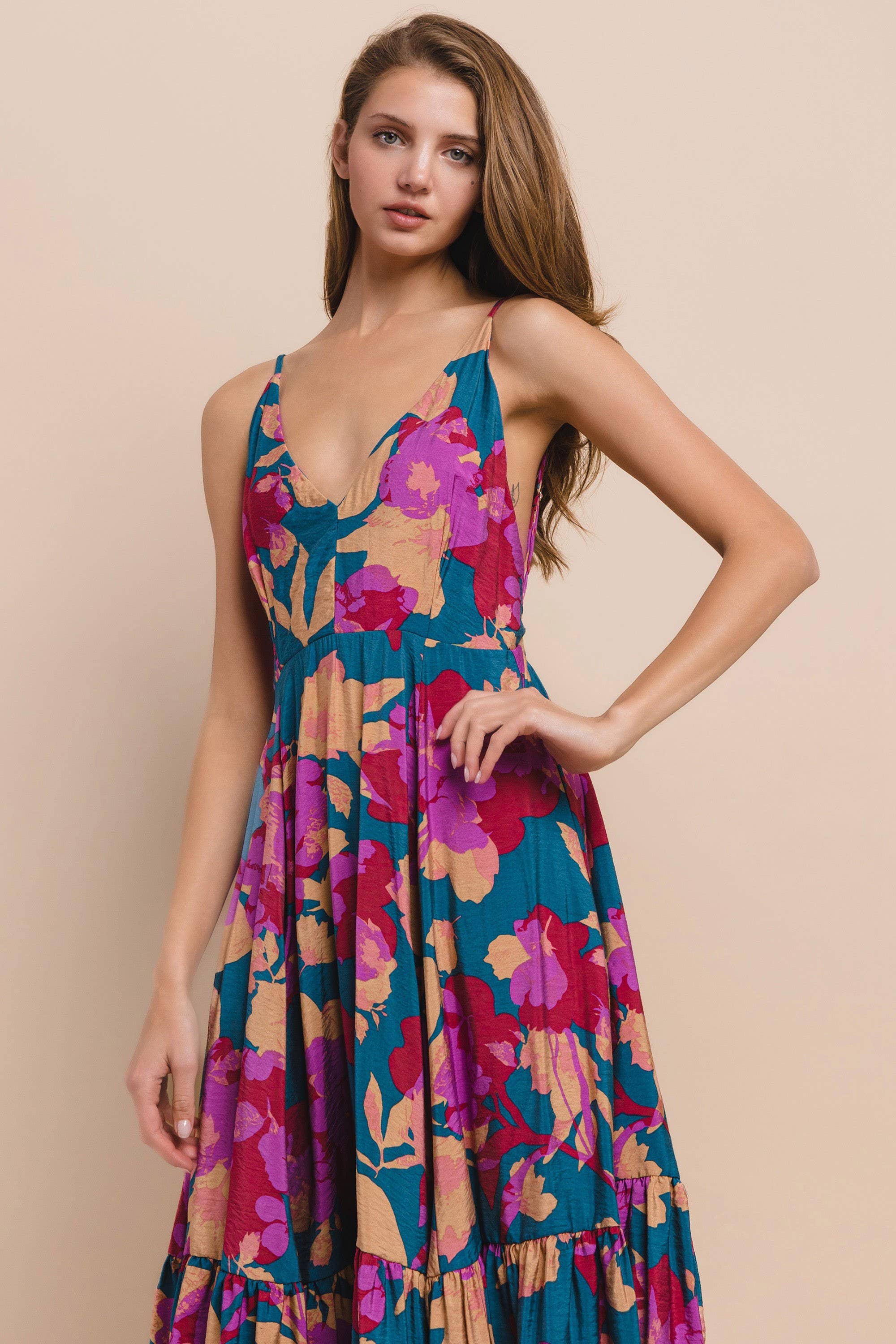 Rebecca Floral Midi Dress