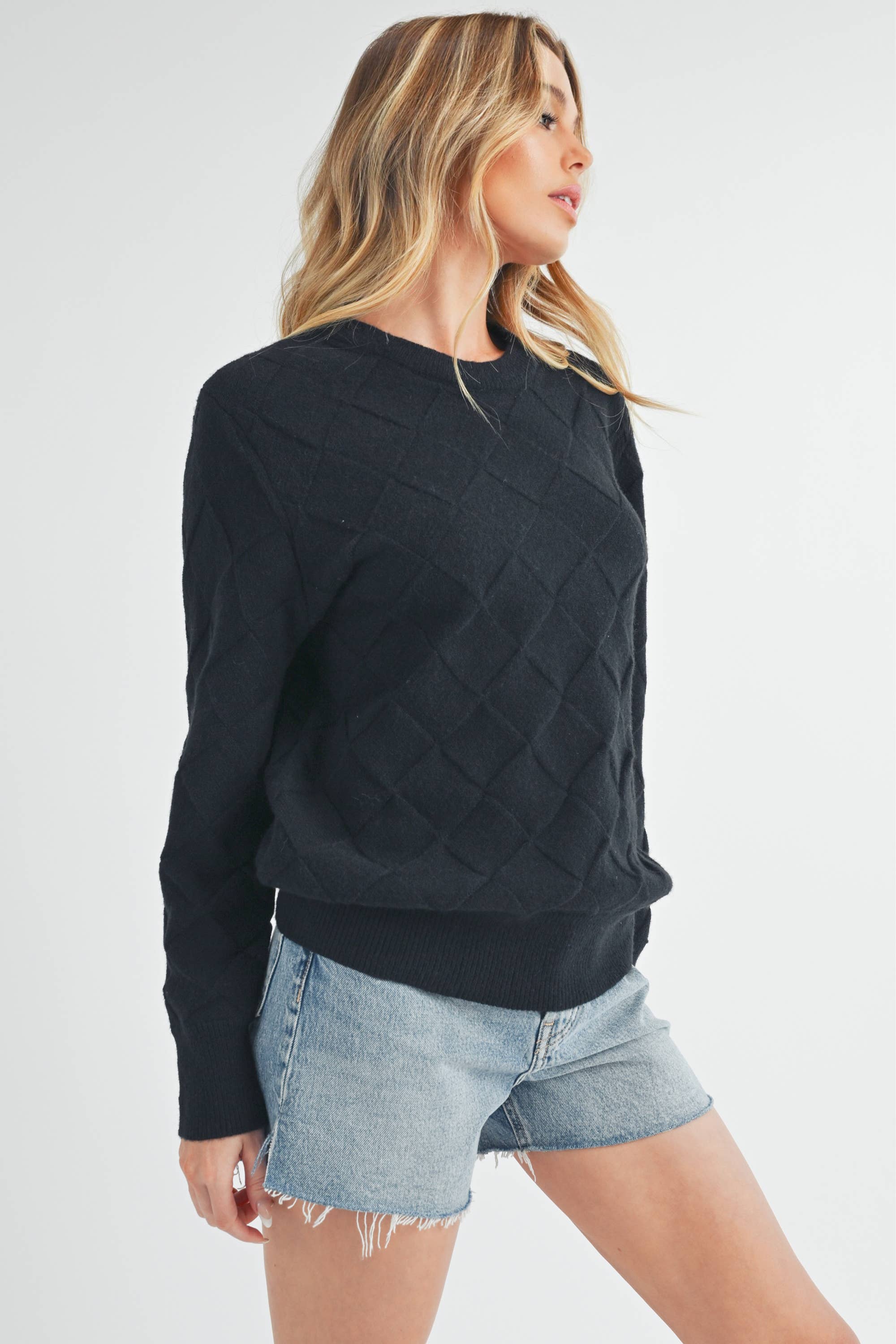 Waverly Sweater- Black or Silver