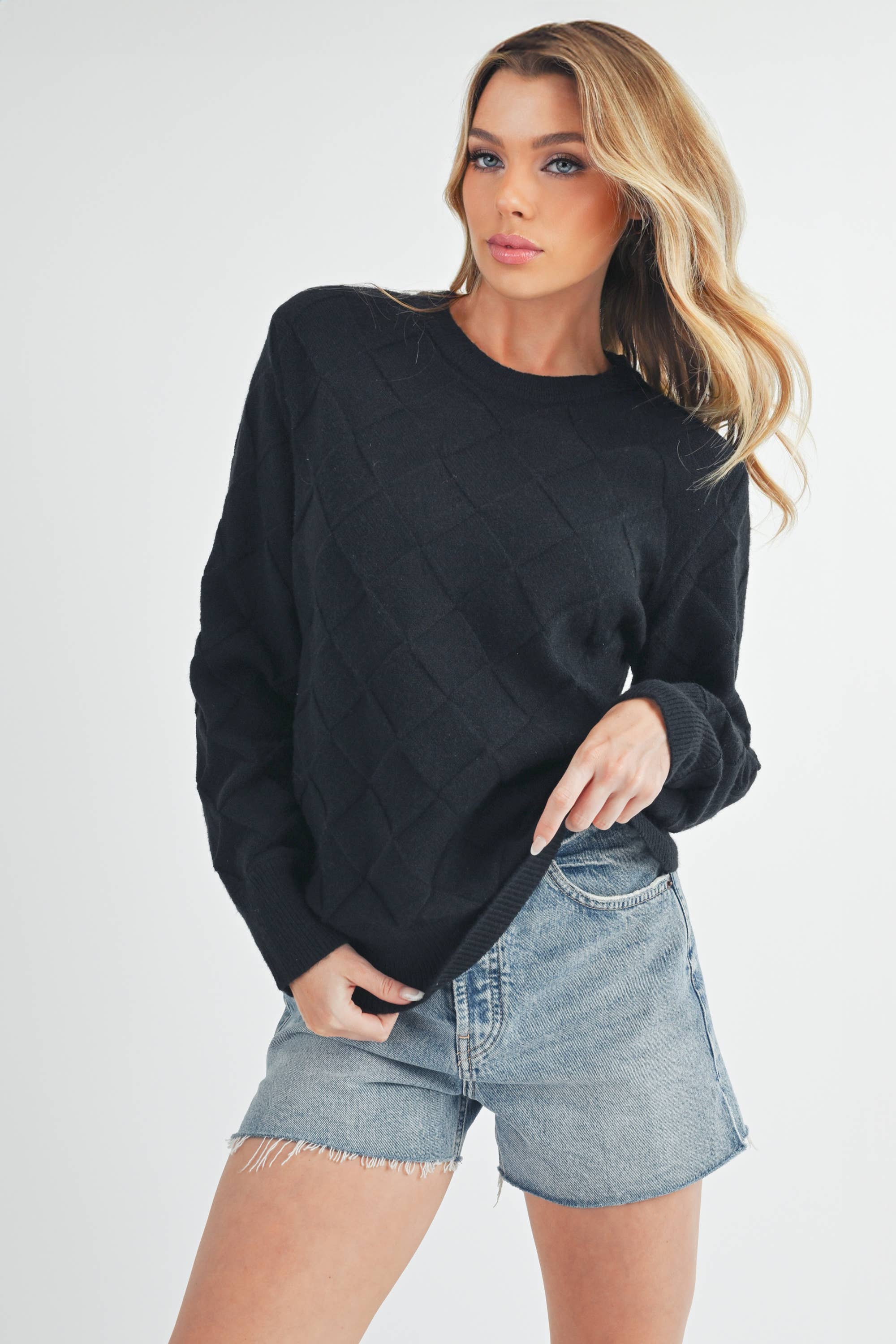 Waverly Sweater- Black or Silver